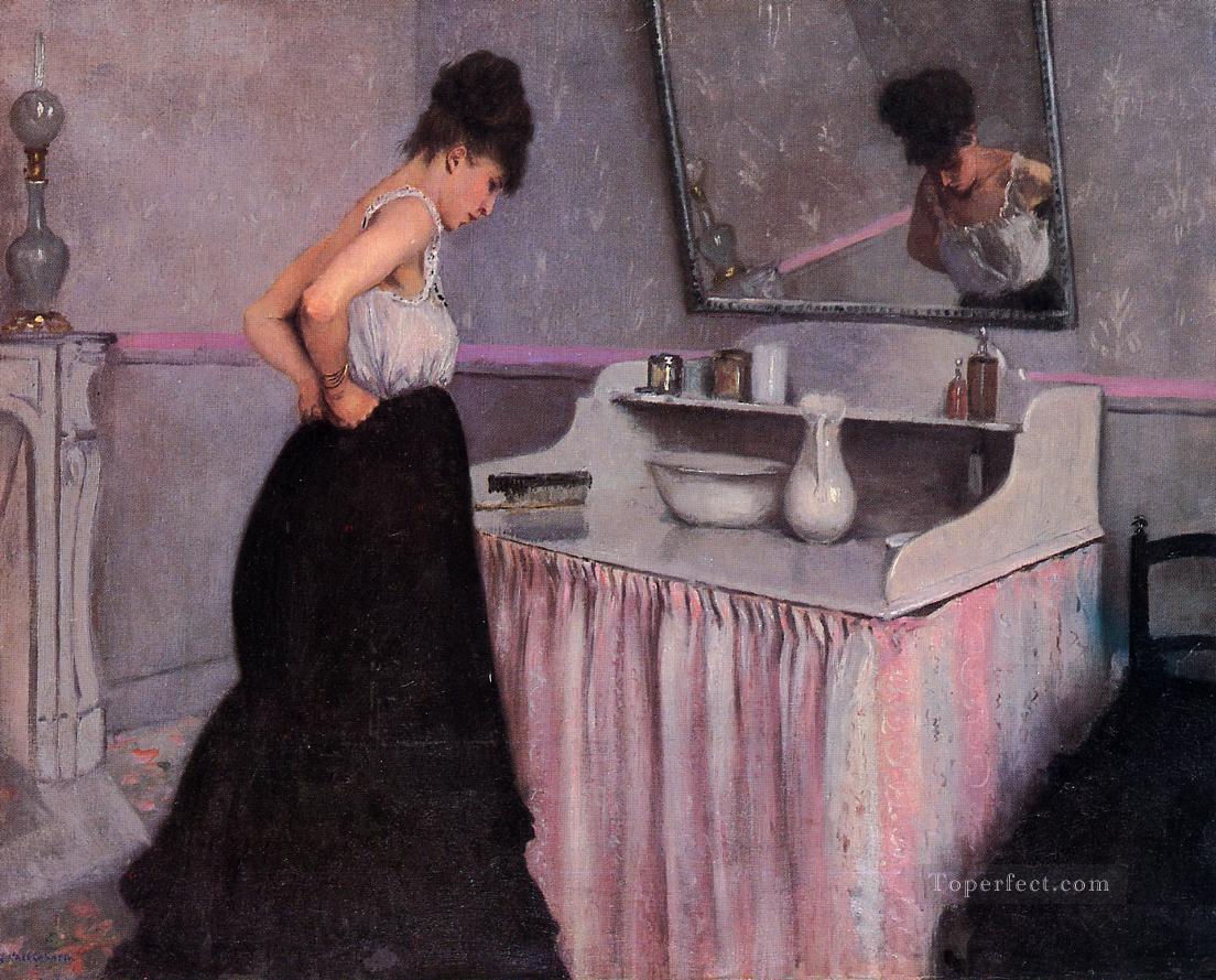 Woman at a Dressing Table Gustave Caillebotte Oil Paintings